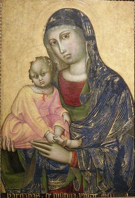 Madonna and Child  ca. 1350 by Barnaba da Modena 1328-1386 Location TBD